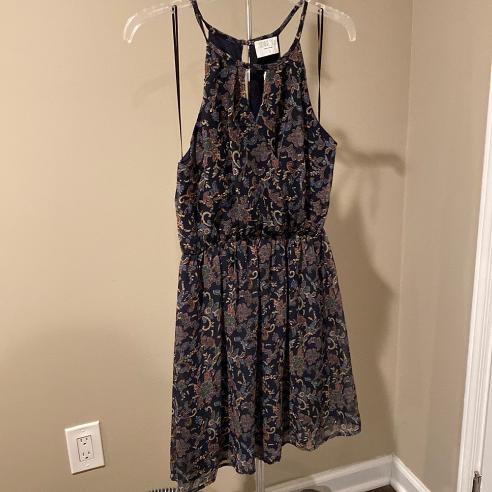 NWT Navy patterned dress